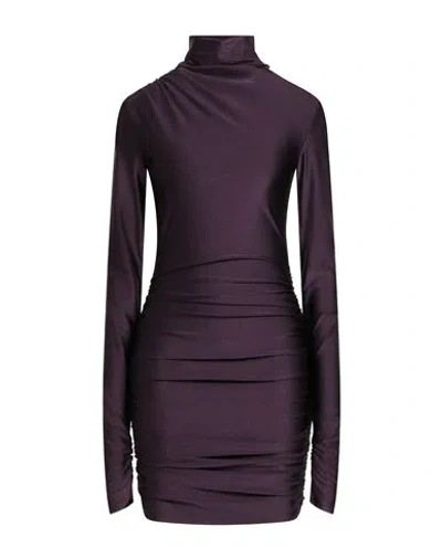 The Andamane Woman Mini Dress Plum Size 4 Polyamide, Elastane