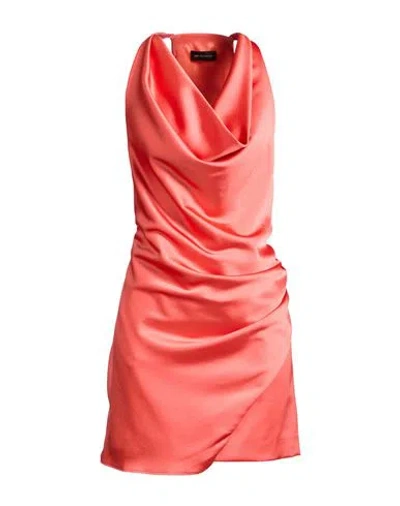 The Andamane Woman Mini Dress Salmon Pink Size 4 Polyester