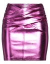 The Andamane Woman Mini Skirt Fuchsia Size 6 Polyurethane, Polyester In Pink