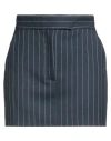 The Andamane Woman Mini Skirt Navy Size 6 Polyester, Viscose, Elastane In Blue