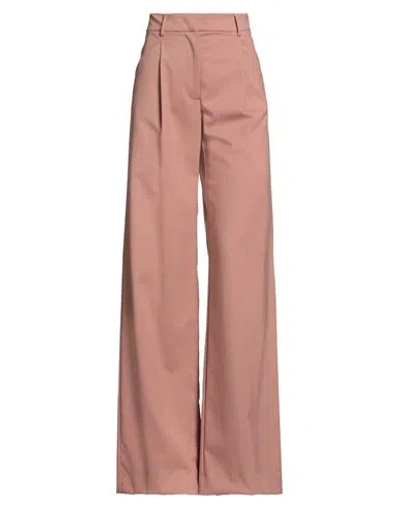 The Andamane Woman Pants Antique Rose Size 2 Polyester, Virgin Wool, Elastane In Pink