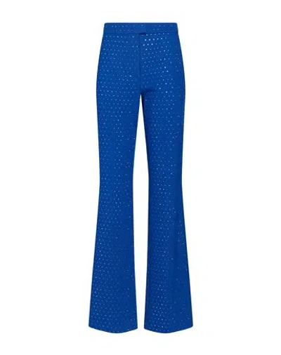 The Andamane Woman Pants Bright Blue Size 2 Polyester, Virgin Wool, Elastane