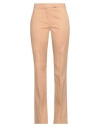 The Andamane Woman Pants Camel Size 4 Cotton, Elastane In Beige