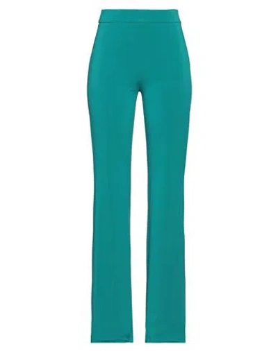 The Andamane Woman Pants Deep Teal Size 6 Viscose, Elastane In Green