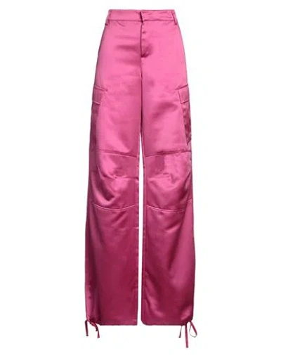 The Andamane Woman Pants Fuchsia Size 6 Polyester In Pink