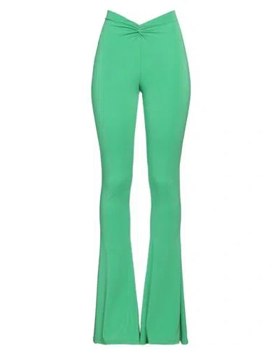 The Andamane Woman Pants Green Size 6 Viscose, Elastane