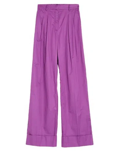 The Andamane Woman Pants Mauve Size 4 Cotton In Purple