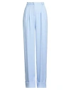 The Andamane Ide-leg Cady Pants With Darts In Blue