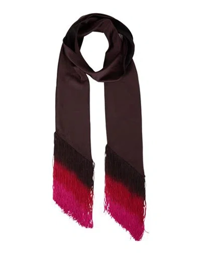 The Andamane Woman Scarf Dark Brown Size - Polyester