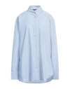 The Andamane Woman Shirt Sky Blue Size 4 Cotton, Polyester In Blue
