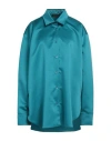 The Andamane Woman Shirt Turquoise Size 6 Polyester In Blue