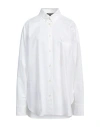 The Andamane Woman Shirt White Size 8 Cotton, Polyester