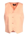 The Andamane Woman Tailored Vest Apricot Size 4 Cotton In Orange