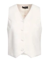 The Andamane Pauline Vest In Beige Polyester In Off White