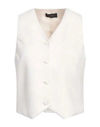THE ANDAMANE THE ANDAMANE WOMAN TAILORED VEST OFF WHITE SIZE 6 POLYESTER