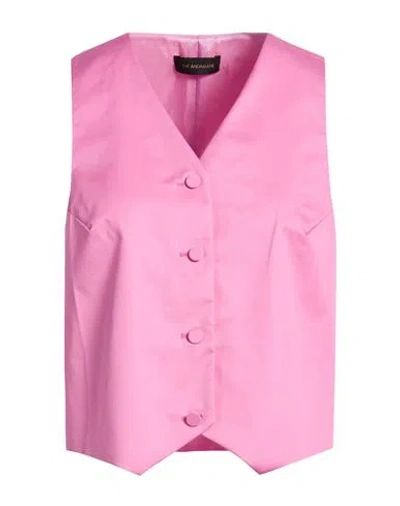 The Andamane Woman Tailored Vest Pink Size 8 Cotton