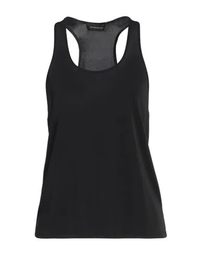 The Andamane Woman Tank Top Black Size L Polyester, Elastane
