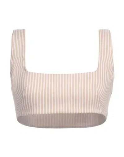The Andamane Woman Top Beige Size 2 Cotton, Polyamide, Elastane