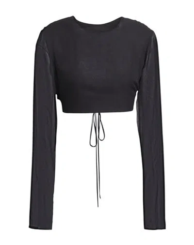 The Andamane Woman Top Black Size 2 Silk In Black