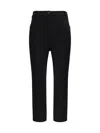 The Andamane Boot-cut Trousers With Side And Welt Pockets In Black