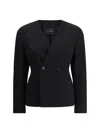 The Andamane Doubled-breasted Jacket In Black