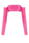 The Andamane Lexi Crystal-embellished Top In Pink