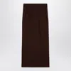 The Andamane Women's Hot Chocolate Shelby Maxi Skirt In Wool