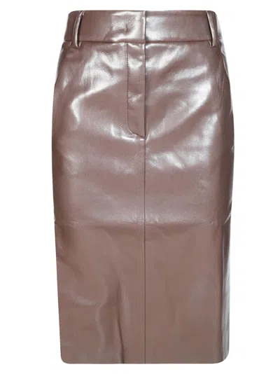 The Andamane New Xania Pencil Skirt In Brown