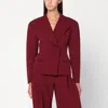 The Andamane Tailored Jacket With Double-breasted Design And Lapels In Red