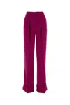 The Andamane Tailored Pleated Trousers With Belt Loops In Red