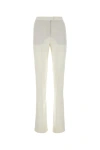The Andamane Pleated High-waisted Straight Leg Trousers In White