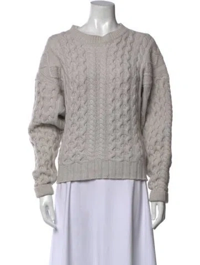 Pre-owned The Andamane Wool Crew Neck Sweater In Gray