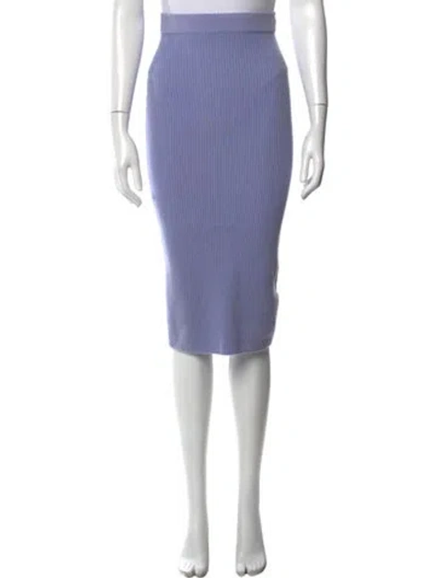 Pre-owned The Andamane Wool Midi Length Skirt In Purple