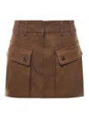 The Andamane Xandra Miniskirt In Brown