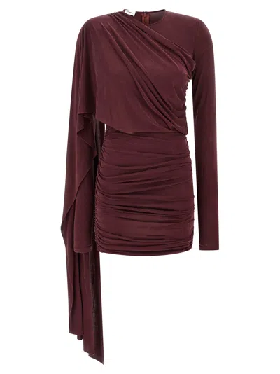 The Andamane 'xenia' Dress In Burgundy