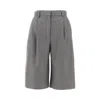 The Andamane 'xiana' Pinstriped Shorts In Gray