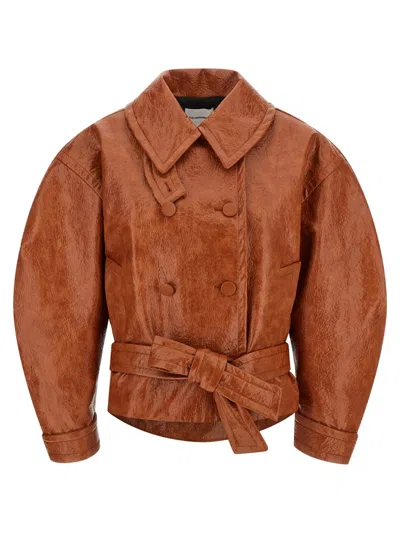 The Andamane 'zarina' Coat In Brown