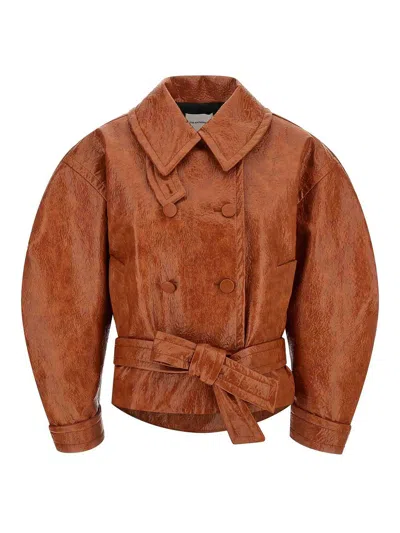 The Andamane Zarina Coat In Orange