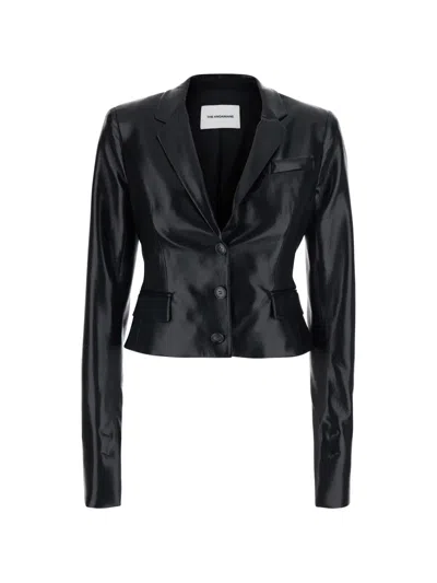 The Andamane Zefira Cropped Jacket In Black