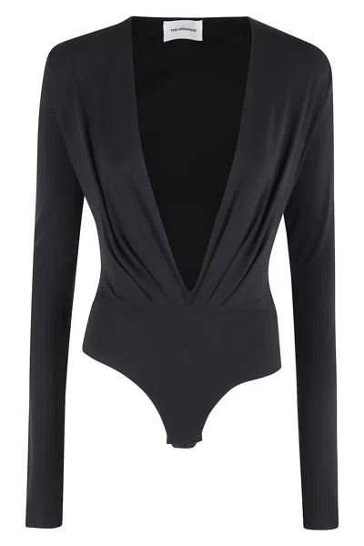 The Andamane Zelda Bodysuit Deep Vneck Bodysuit