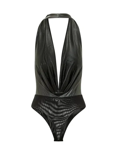 The Andamane Zendaya Bodysuit In Black