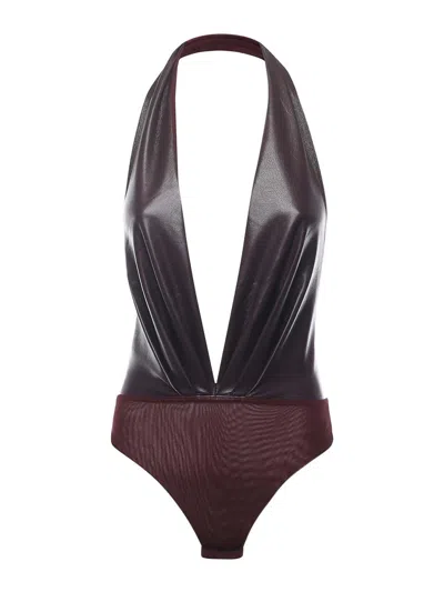 The Andamane Zendaya Bodysuit In Red