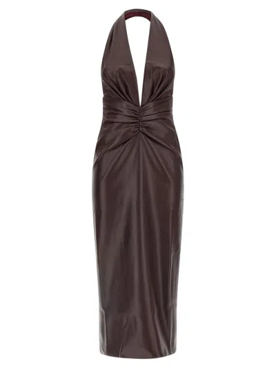 The Andamane 'zendaya' Dress In Brown