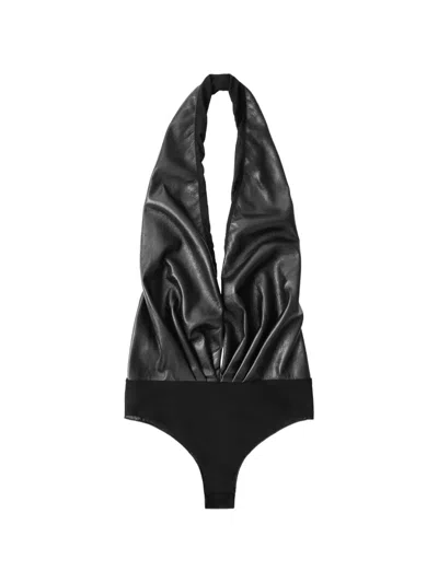The Andamane Zendaya Halterneck Bodysuit In Black