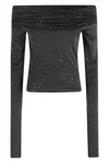 The Andamane Zaphyr Embellished Top In Black