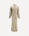 The Andamane Zizi Long Dress In Gold