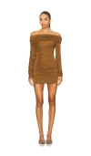 The Andamane Zoe Mini Dress In Brown