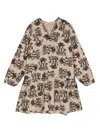 The Animals Observatory Albatross Printed Dress In Neutrals