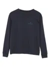 The Animals Observatory Anteater Logo-detail Sweatshirt In Black