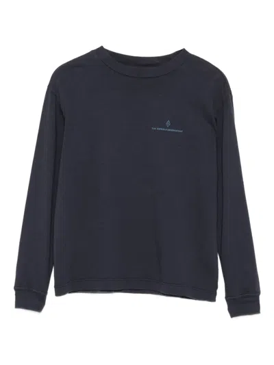 The Animals Observatory Kids' Anteater Logo-detail Sweatshirt In Black